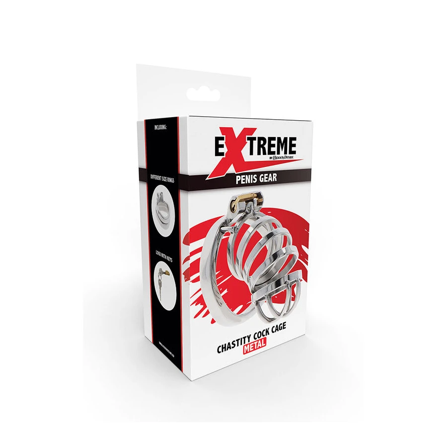 HIDDEN DESIRE - EXTREME CAGE DE CHASTETÉ EN MÉTAL